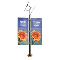 Steel outdoor China made light pole advertising sign