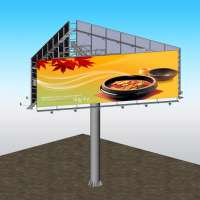 Large size highway three sided outdoor billboard advertising