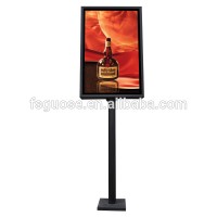 display stand light box,LED photo frames designs with aluminium billboard, poster pole