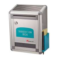 Fixture Display Stainless Steel Suggestion Box Design, Complaint Box, Suggestion Box with Lock