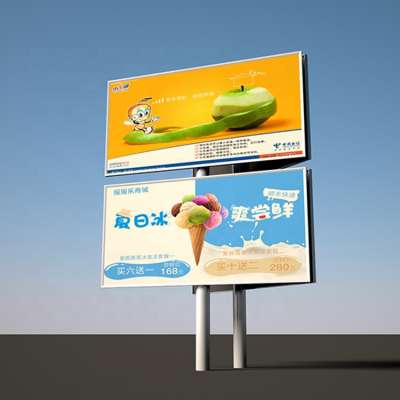 Highway large size solar energy outdoor advertising led billboard